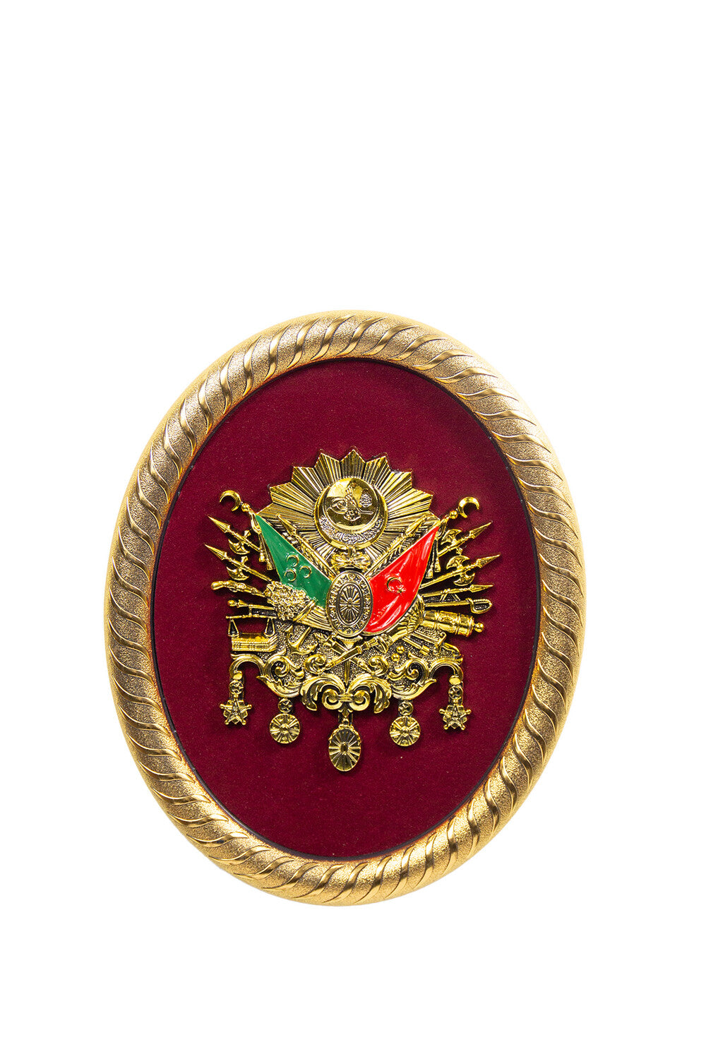 Osmanli Arma Oval Gold/Rot Günes Hediyelik / GN-1487