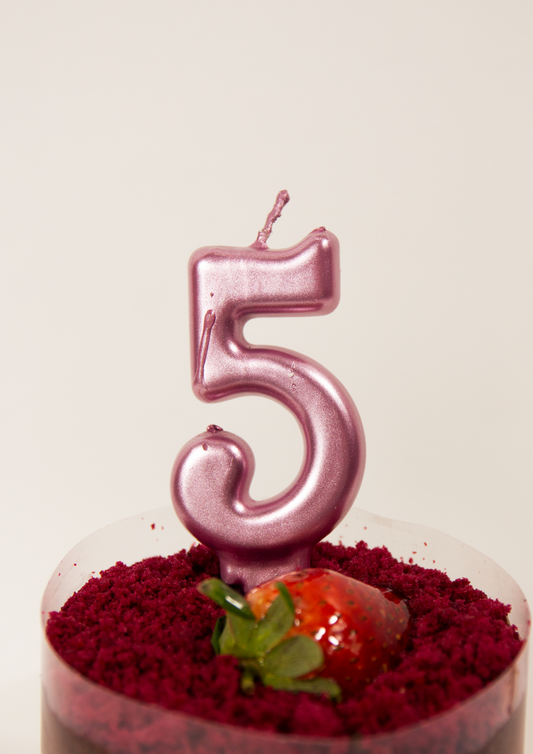 Geburtstagskerzen Zahlen 0-9, 3D Pink Geburtstagskerzen,Kerzen Geburtstag Zahl 0-9, Kuchen Topper Dekoration Kuchendeko Geburtstag, Geburtstagskerzen für Geburtstagsdeko