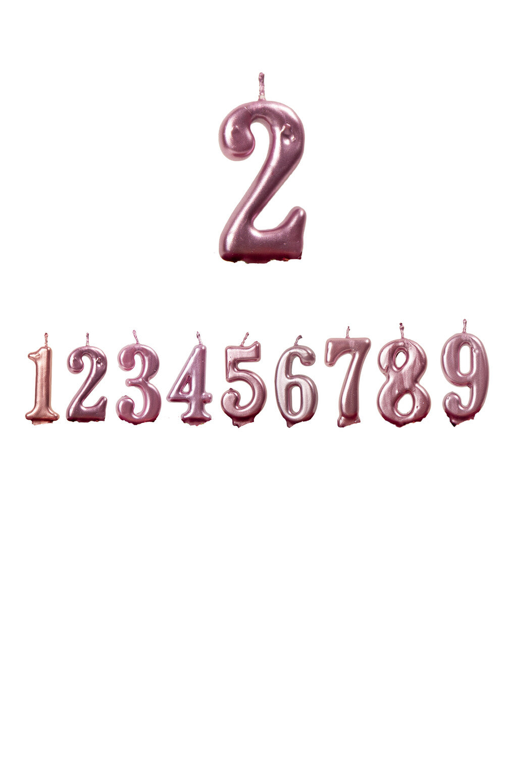 Geburtstagskerzen Zahlen 0-9, 3D Pink Geburtstagskerzen,Kerzen Geburtstag Zahl 0-9, Kuchen Topper Dekoration Kuchendeko Geburtstag, Geburtstagskerzen für Geburtstagsdeko