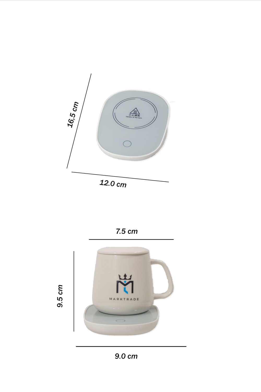 Tassenwärmer USB Mit Tasse,Elektrischer Kaffeewärmer,Tassenwärmer mit Tassenset,Passend für Verschiedene Becherformen,55°C USB Tassenwärmer,Getränkewärmer für Kaffee,Kakao,Milch für Zuhause und Büro