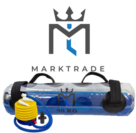 Marktrade Aquabag Water Bag, Aqua Power Bag 30 kg, Wassertrainingsbeutel für Stabilizationtraining und Kraftsport, Adjustable Water Bag
