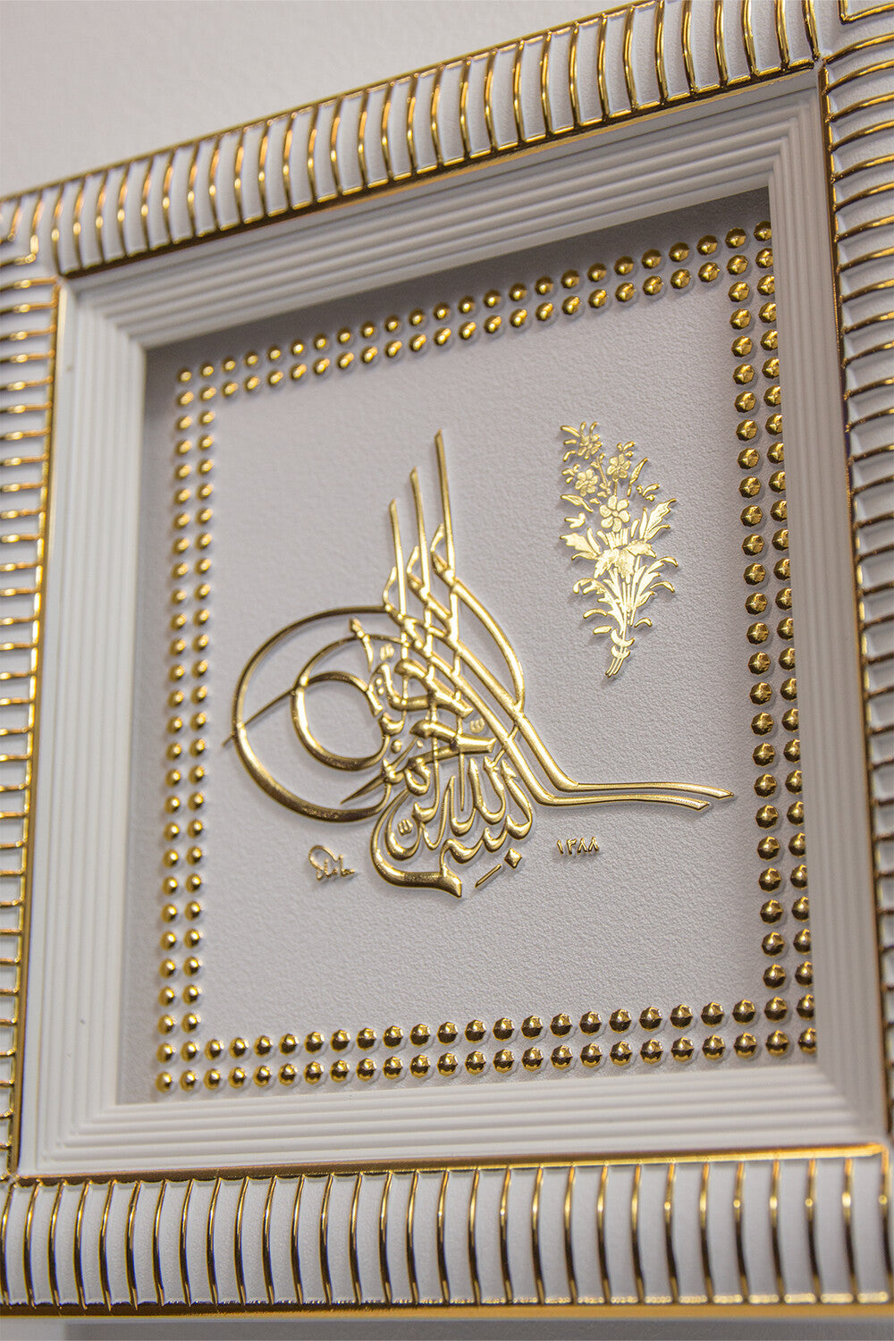 Osmanli Tugra Weiss/Gold Günes Hediyelik / GN-0565