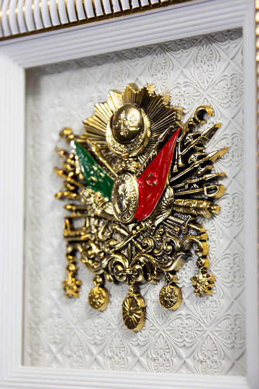 Osmanli Arma Weiss/Gold Günes Hediyelik / GN-1484