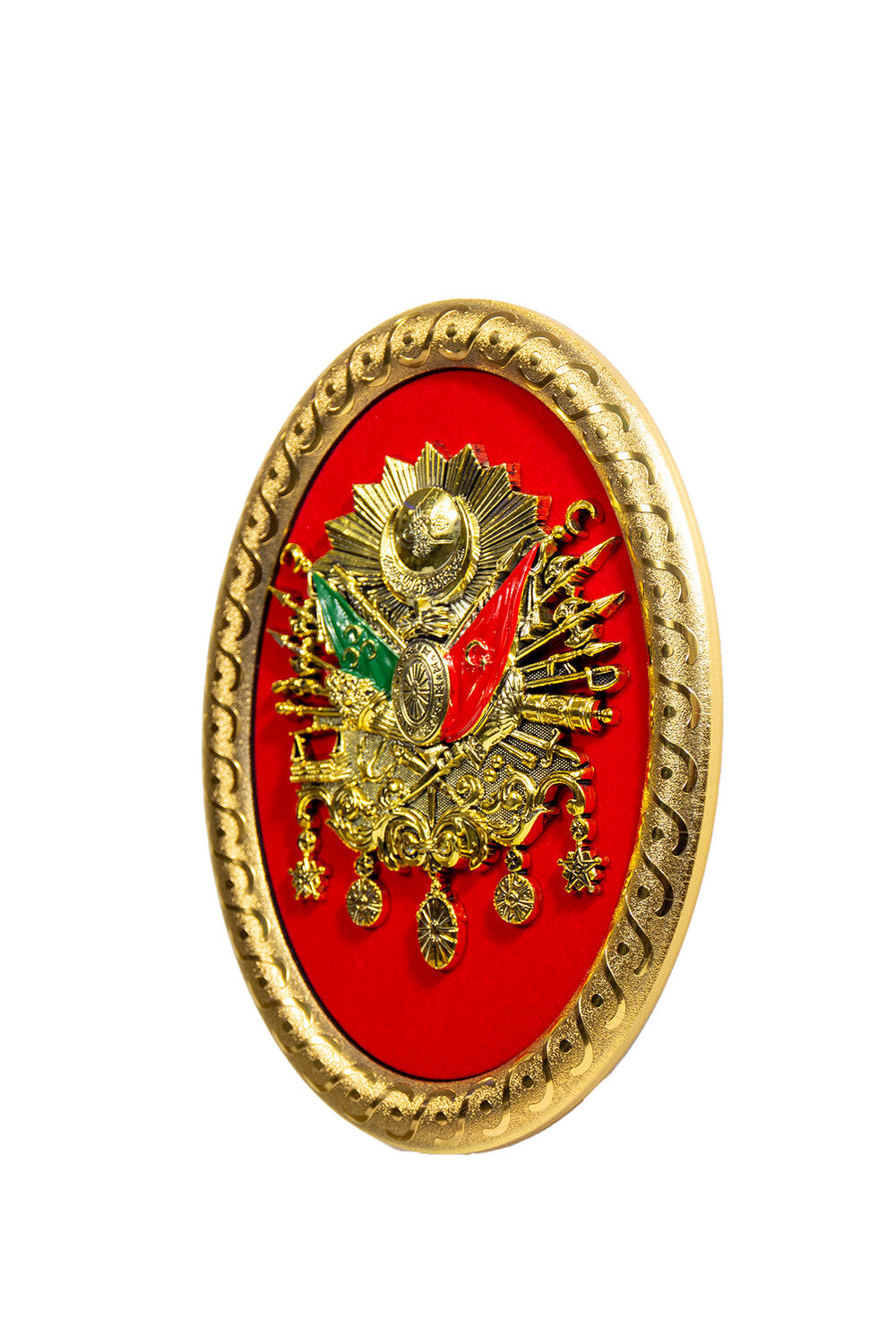 Osmanli Arma Oval Gold/Rot Günes Hediyelik / GN-1489