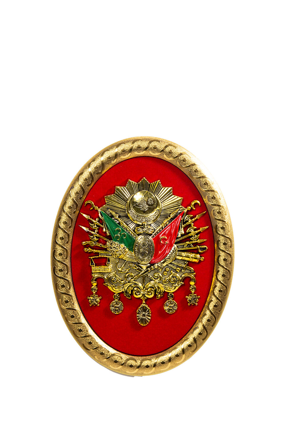 Osmanli Arma Oval Gold/Rot Günes Hediyelik / GN-1489