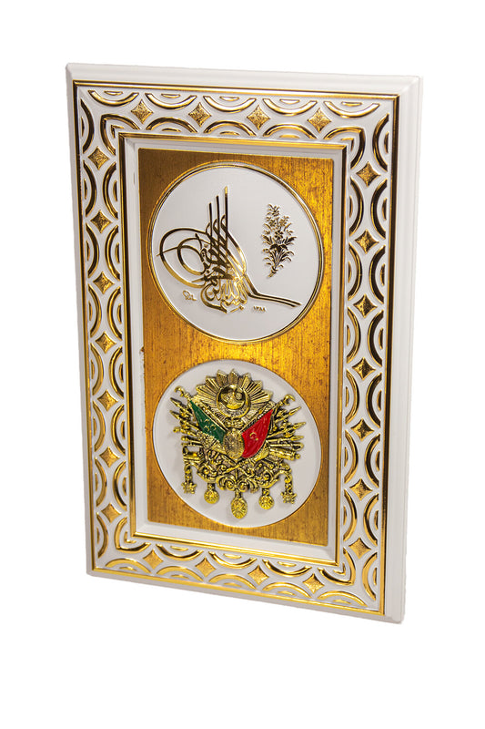 Osmanli Arma Weiss/Gold Günes Hediyelik / GN-1498